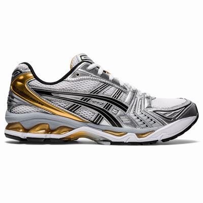 Asics Gel-Kayano 14 - Miesten Tennarit - Valkoinen/Kultaiset